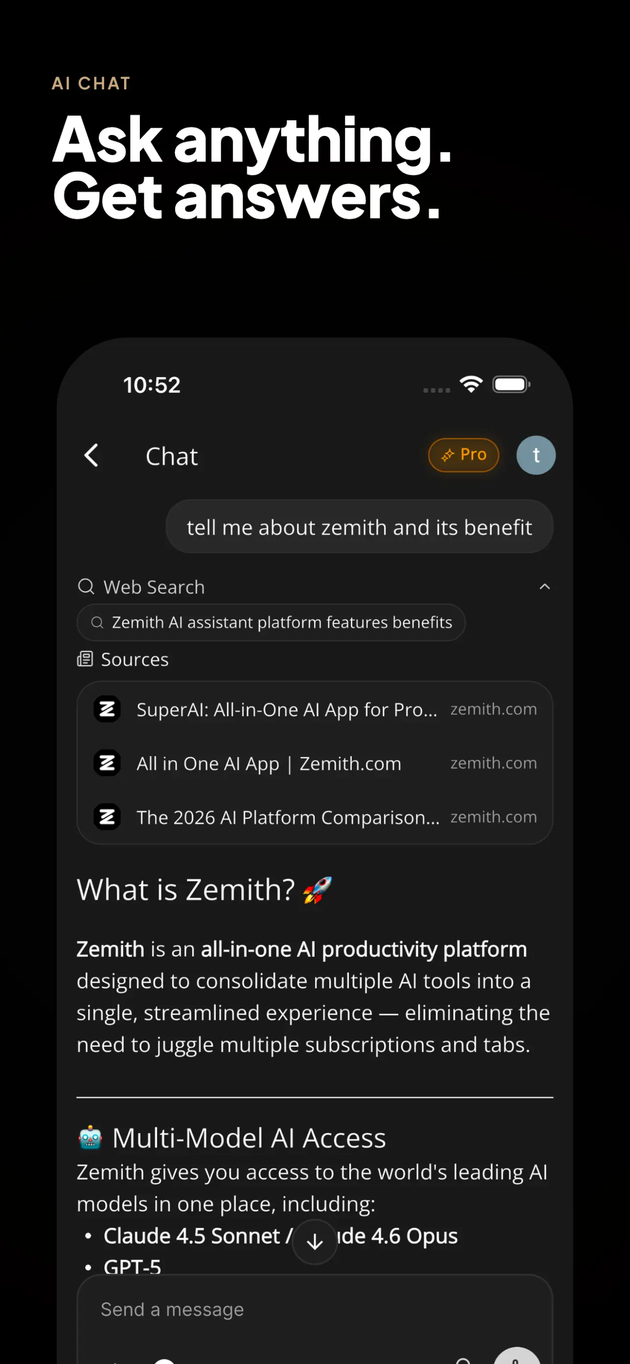 Zemith AI Chat